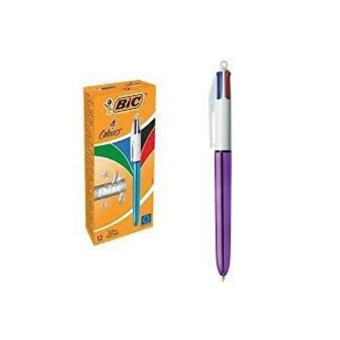 BİC 4 COLOURS SHINE MOR GÖVDE TÜKENMEZ KALEM
