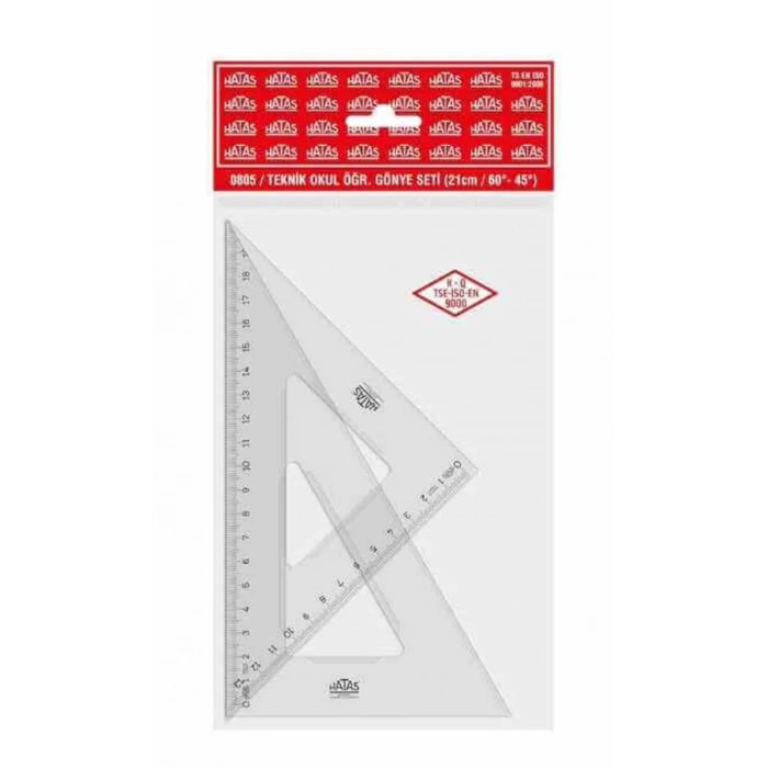 HATAS 0805 TEKNİK OKUL ÖĞRENCİ GÖNYE SETİ    21 / 60-45