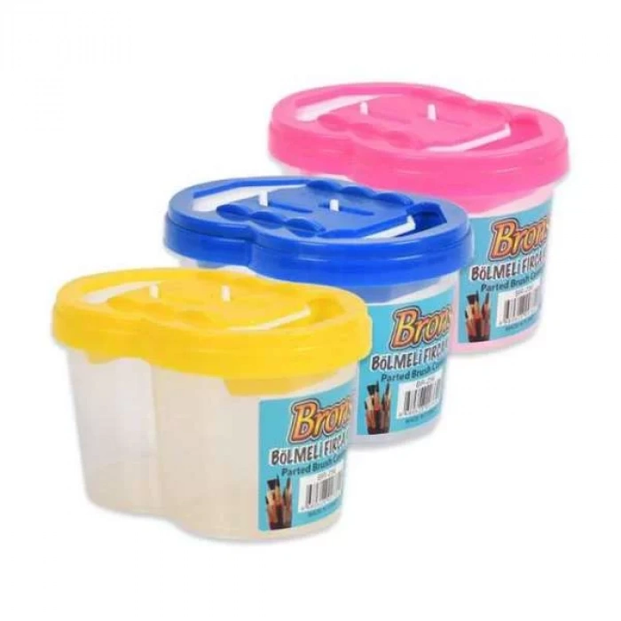 BRONS FİRCA TEMİZLEME KABİ BOLMELİ BR-256