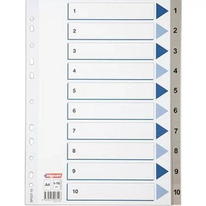 BİGPOİNT PP SEPERATÖR 1-10 RAKAMLI BP227-10