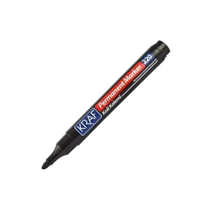 KRAF PERMANENT MARKÖR YUVARLAK UC 220 SİYAH