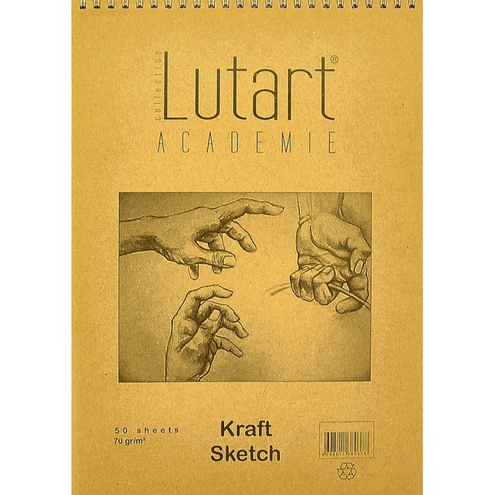 LUTART LA-SKA3 KRAFT ÇİZİM BLOĞU 70GR 50 YP CZB-SKA3