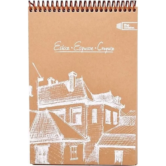 CONTAINER ESKIZ DEFTERI A4 KRAFT