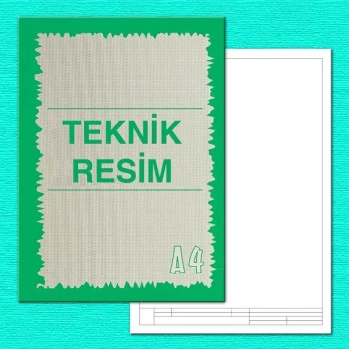 TURKUAZ TEKNIK RESIM A4 YAN