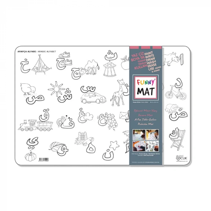 AKADEMİ ÇOCUK FUNNY MAT - ALFABE ARAPCA