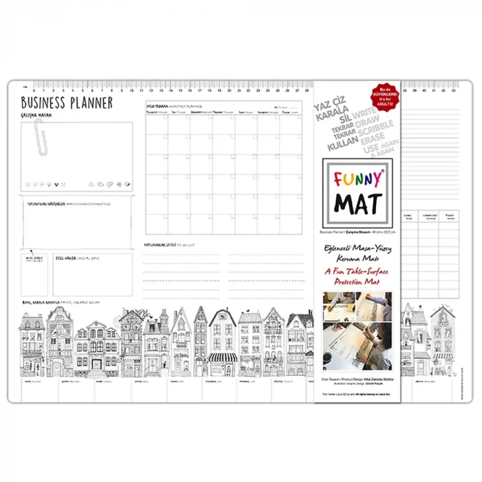 AKADEMİ ÇOCUK FUNNY MAT - ÇALIŞMA MASAM BUSINESS PLANE KÜÇÜK BOY