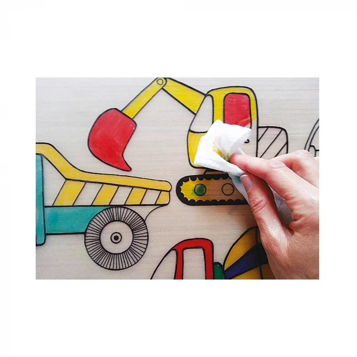 AKADEMİ ÇOCUK FUNNY MAT - İŞ MAKİNALARI