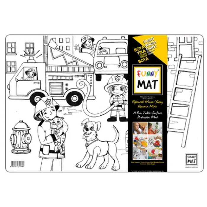 AKADEMİ ÇOCUK FUNNY MAT - İTFAİYECİLER