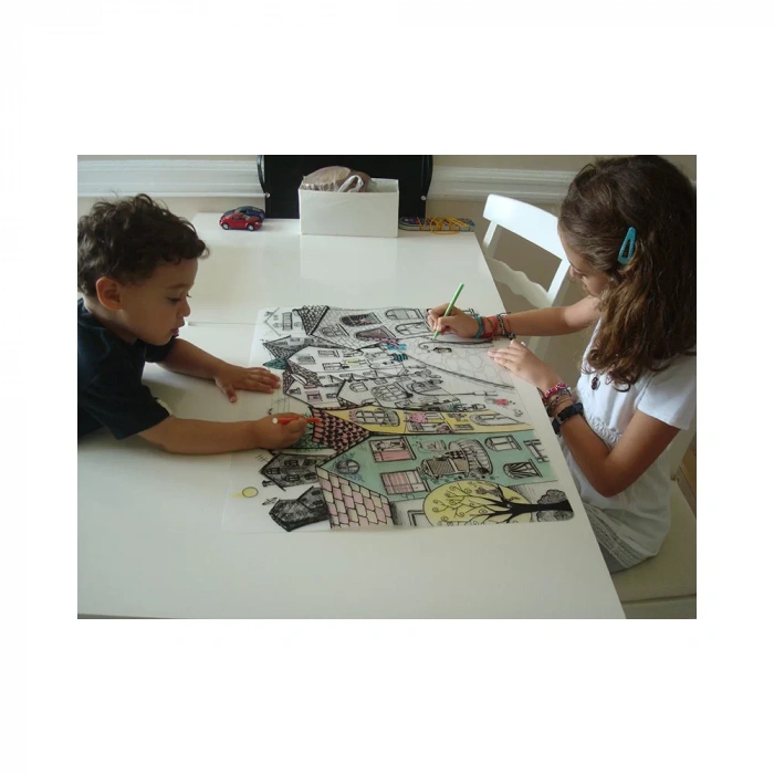 AKADEMİ ÇOCUK FUNNY MAT - KEDİLİ SOKAK