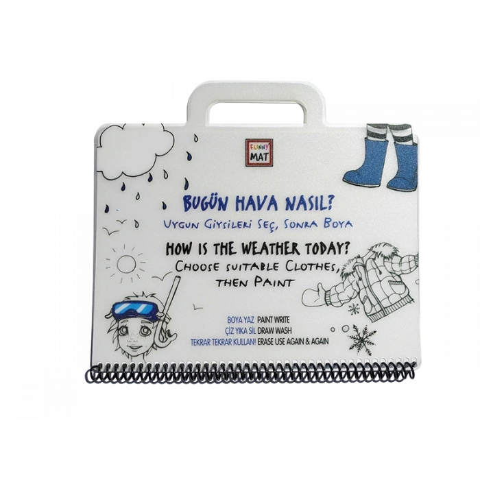 AKADEMİ ÇOCUK FUNNY MAT - MİNİ SET BU GÜN HAVA NASIL