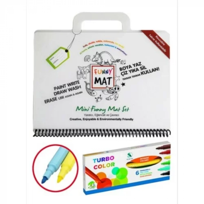AKADEMI COCUK FUNNY MAT - MINI SET FIBRACOLOR KALEM SET 1146