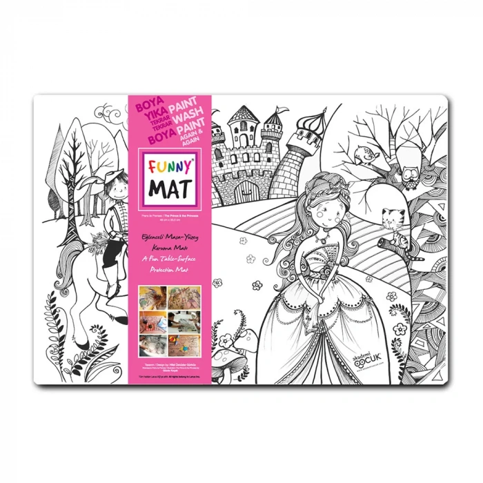 AKADEMİ ÇOCUK FUNNY MAT - PRENS ILE PRENSES