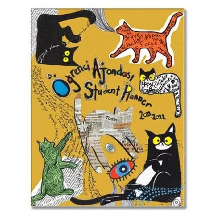 AKADEMİ ÇOCUK-SCHOOL CAT ÖĞRENCİ AJANDASI 2021-2022