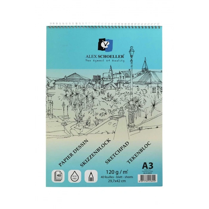 ALEX ESKIZ BLOK 120Gr. A3 40LI ALX-0452