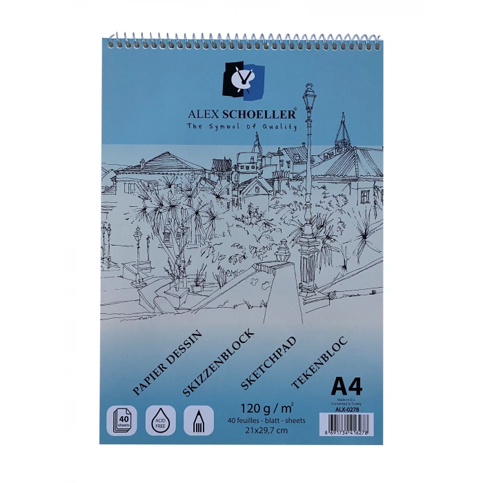 ALEX ESKIZ BLOK 120Gr. A4 40LI ALX-0278