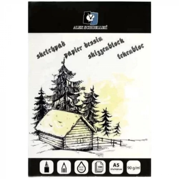 ALEX ESKIZ BLOK   90Gr. A5 100Yp. JUMBO ALX-0282