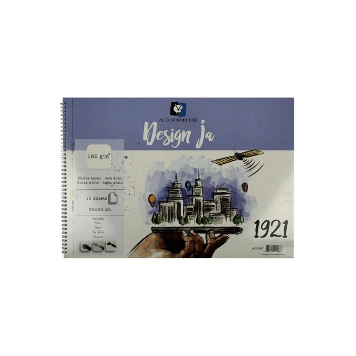 ALEX RESIM DEFTERI 35X50 180Gr. 15 SYF. ALX-0687