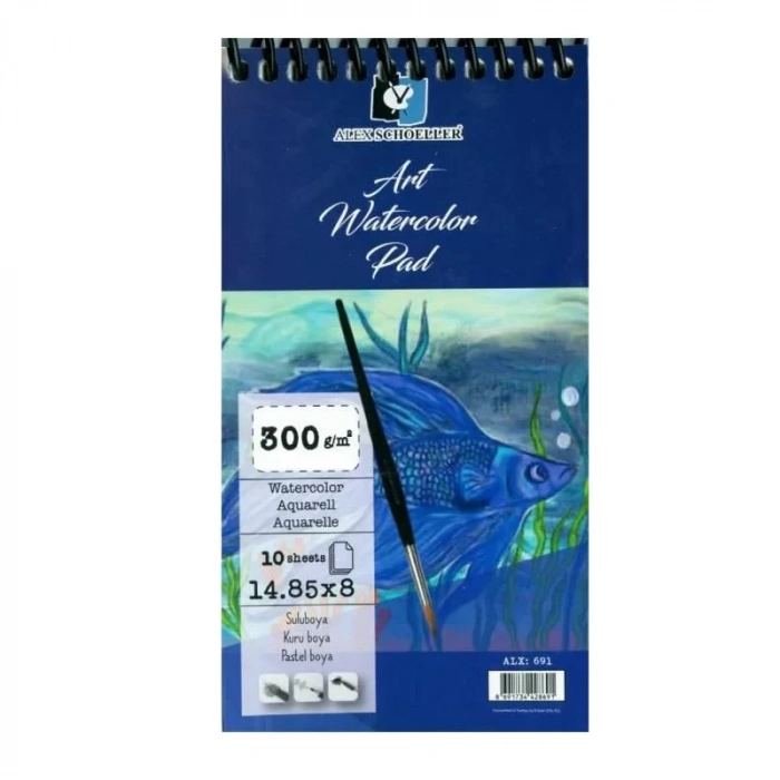 ALEX SULUBOYA DEFTERI 14.85x8 300Gr. 10LU ALX-691