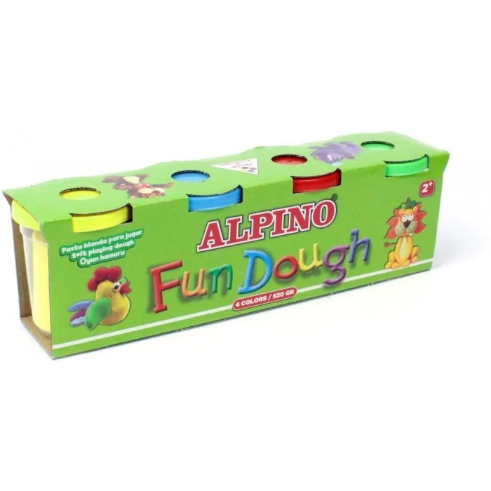 ALPİNO OYUN HAMURU 130Gr. 4LÜ ALP-DP-000302