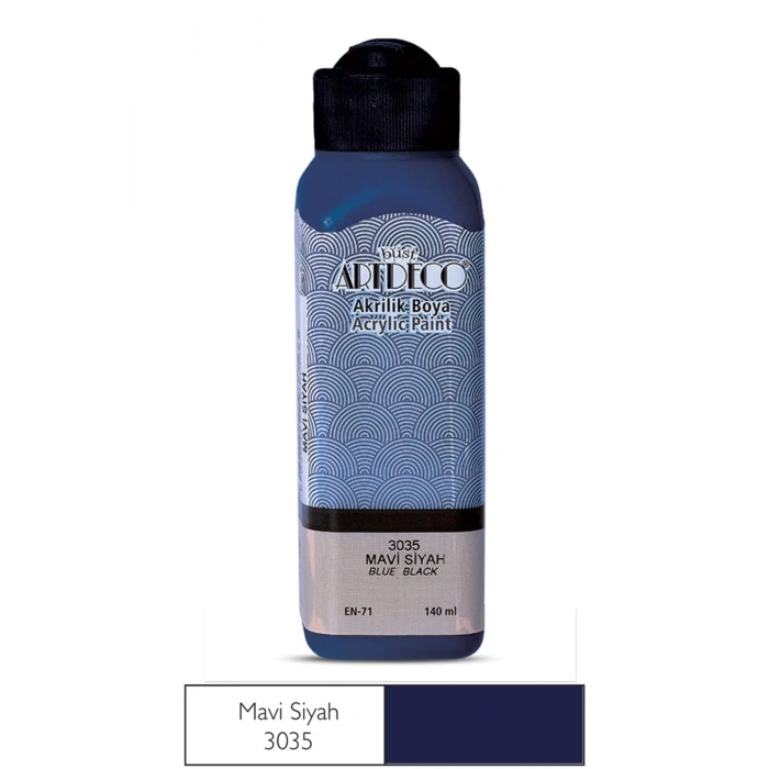 ARTDECO AKRILIK BOYA 140Ml. MAVI SIYAH 3035