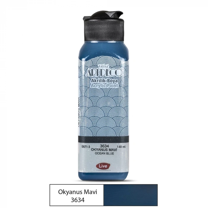 ARTDECO AKRİLİK BOYA 140ML OKYANUS MAVİ 3634 LV-Y-070R-3634
