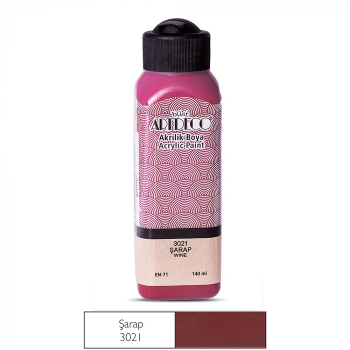 ARTDECO AKRİLİK BOYA 140ML ŞARAP 3021 LV-Y-070R-3021
