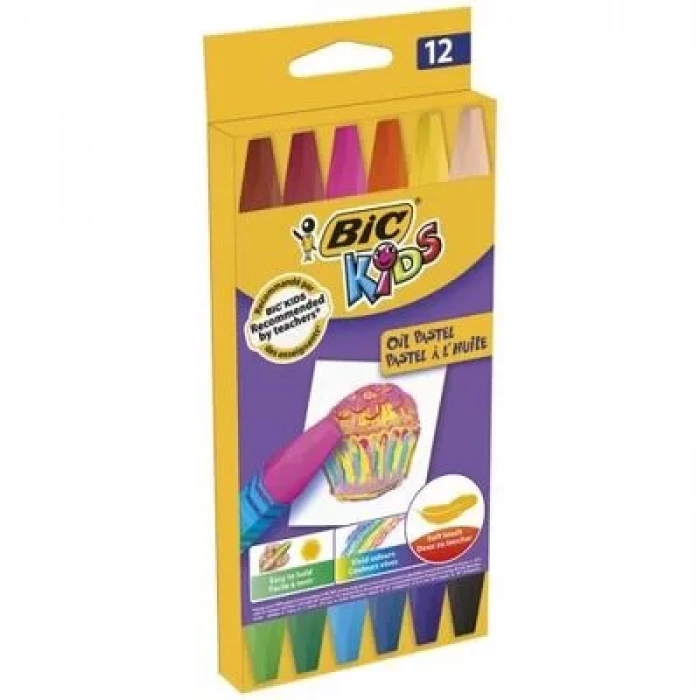 BİC PASTEL BOYA YAĞLI 12 RENK 926446