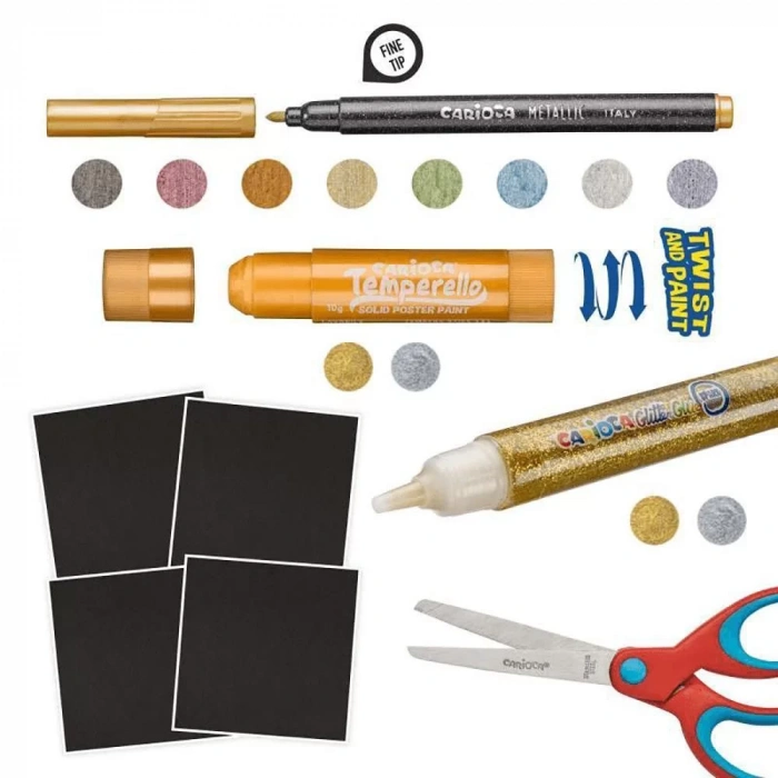 CARİOCA BOYAMA SETİ METALİK 43165