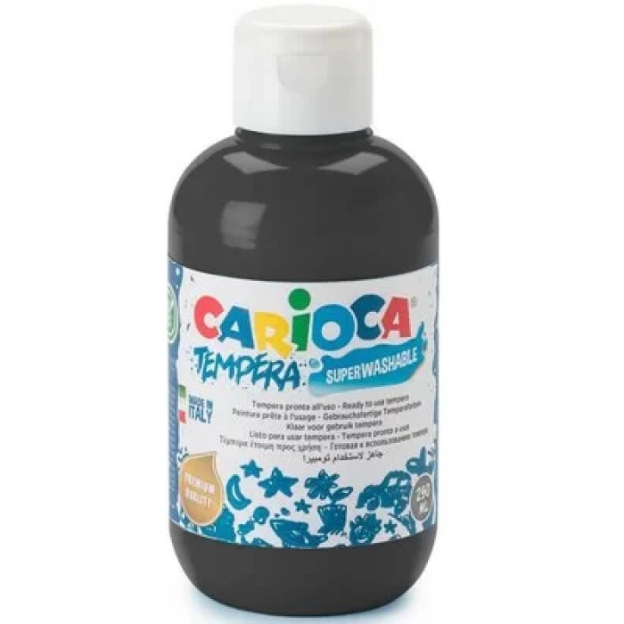 CARİOCA GUAJ BOYA (SÜPER YIKANABİLİR) 250 ML SİYAH KO024/02