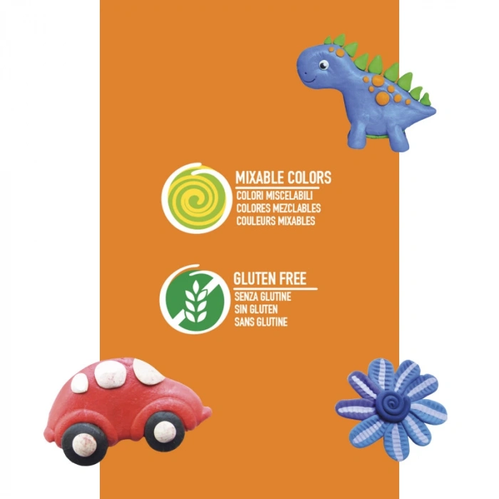 CARİOCA PLASTY KURUMAYAN OYUN HAMURU 10 RENK - 200 GR  42173