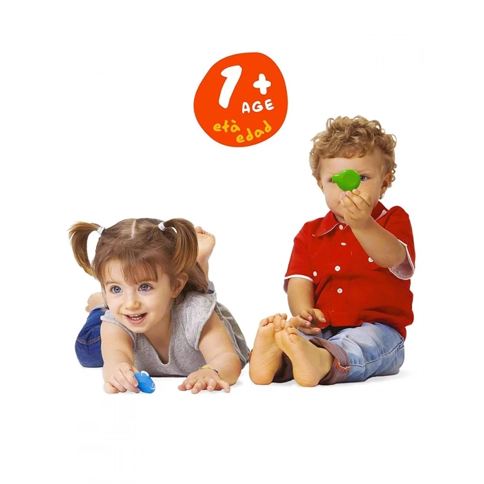 CARİOCA TEDDY ŞEKİLLİ ELLERİ KİRLETMEYEN MUM BOYALAR 48Lİ PLASTİK KUTUDA 42958