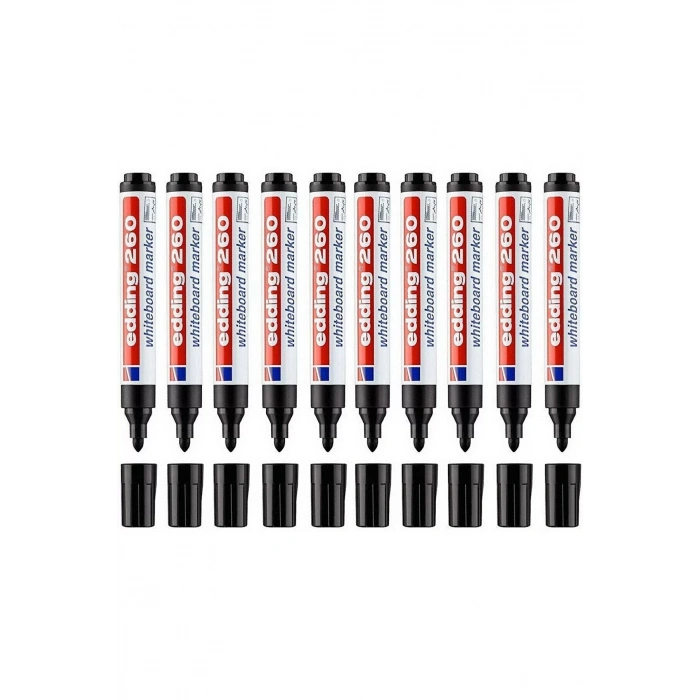 EDDING 260 BOARD MARKOR SIYAH 10LU