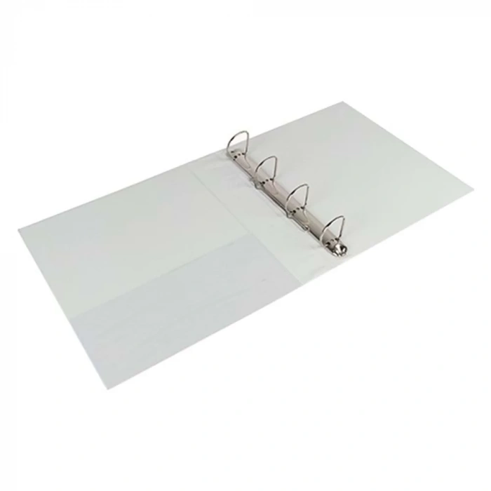 2K FİRMA EVRAK SUNUM KLASÖRÜ A4 PVC 5 CM 2 HALKALI (350 YAPRAK) 502 BEYAZ 275X32 CM