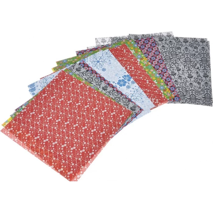 FOLİA ORİGAMİ KAĞIDI 15X15 MOTİF SÜS 50 TABAKA FO-490-1515