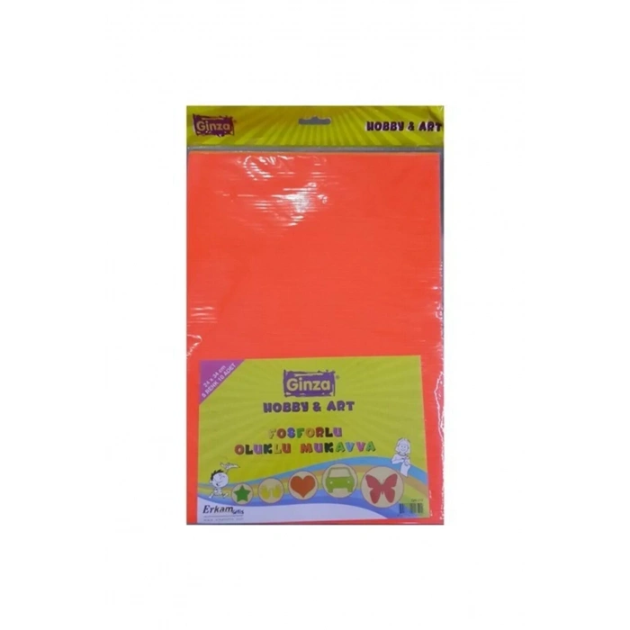 GİNZA OLUKLU MUKAVVA FOSFORLU 24x34Cm. 10LU GN-272/50