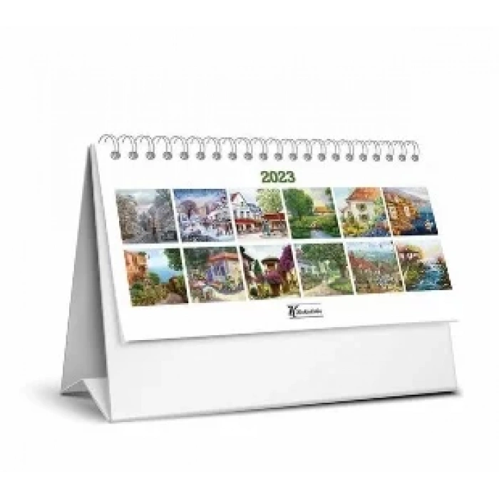 KESKİN COLOR MASA TAKVİMİ ÜÇGEN KASABADAN MANZARALAR MTK-807