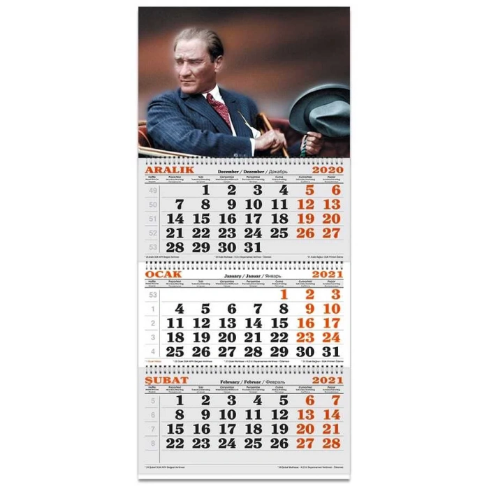 KESKIN COLOR TAKVIM DENIZCI 3 AYLIK ATATURK 840401-99