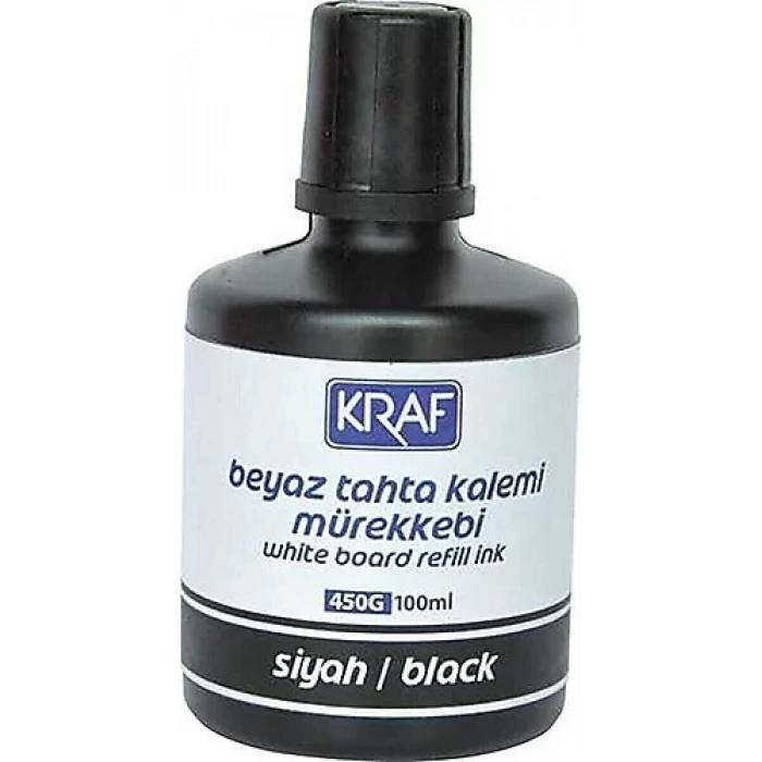 KRAF BEYAZ TAHTA KALEM MUREKKEBI SIYAH 100 ML 450G