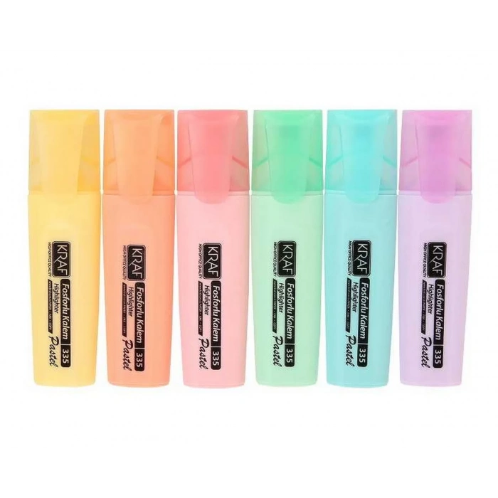 KRAF FOSFORLU KALEM PASTEL 6LI 335