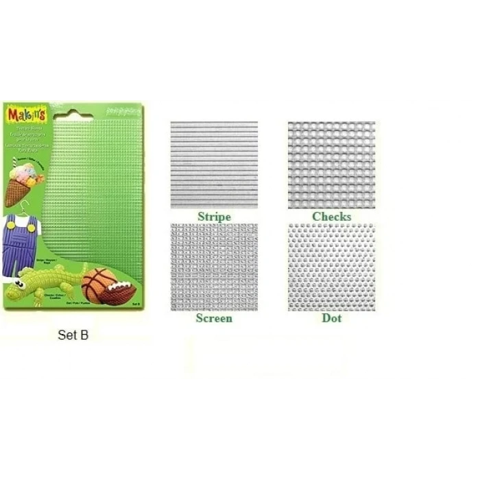 MAKİNS CLAY DOKU KALIBI SET B MC-38002