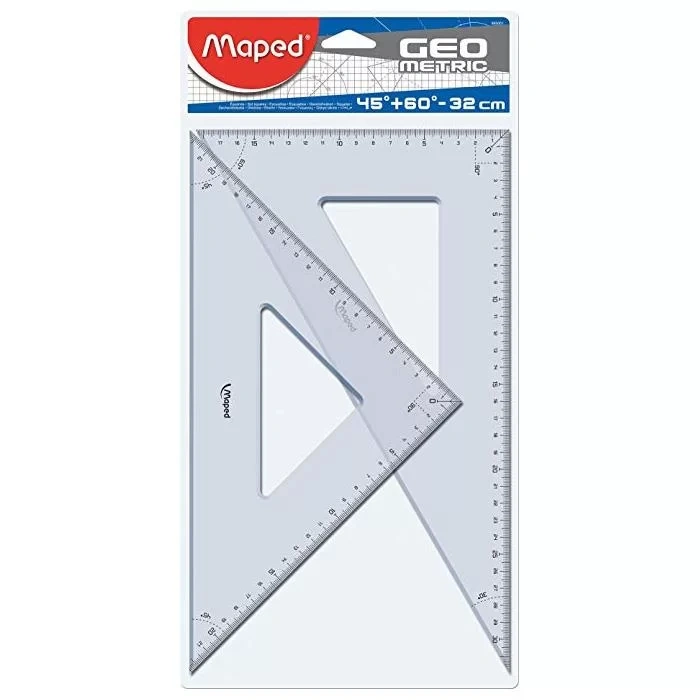 MAPED 895001 32CM TEKNİK GÖNYE ÇİFTLİ PAKET 45° + 60°