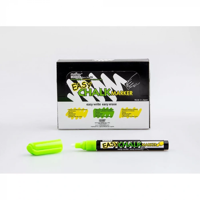 MARVY EASY CHALK TEBESIR MARKOR FOSFORLU GREEN-YEŞİL 470