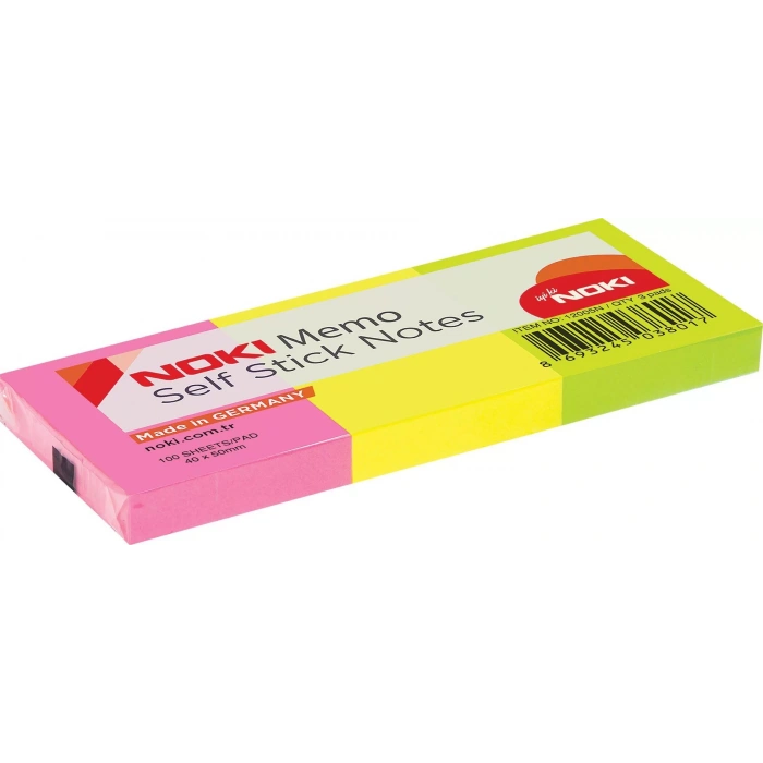 NOKİ MEMO 38*51 KARIŞIK NEON RENK NO:12005N