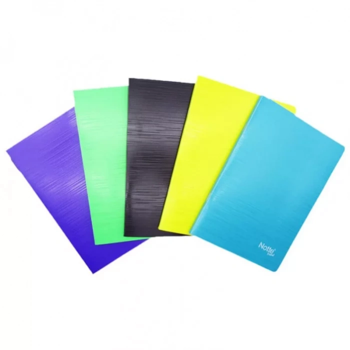 NOTTE DİKİŞLİ PLASTİK KAP. A5 TREND 100 YP. ÇİZGİLİ N11-358