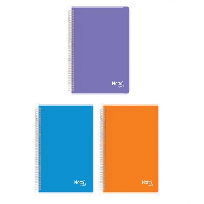 NOTTE SPR. PLASTİK KAP. A4 TREND 60 YP. ÇİZGİLİ N60-356