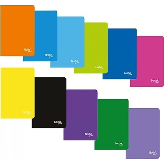 NOTTE SPR. PLASTİK KAP. A5 TREND 60 YP. ÇİZGİLİ N61-356