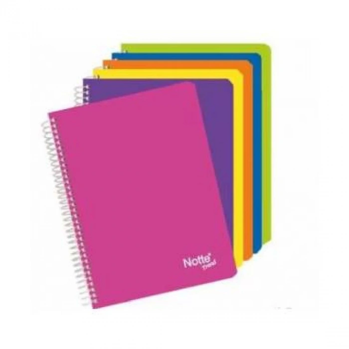 NOTTE SPR. PLASTİK KAP. A5 TREND 80 YP. DÜZ N61-359