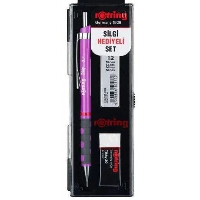 ROTRİNG TIKKY MİN SİLGİ 3LÜ OKUL SETİ 0.7 MOR RO-KK07-07-MOR