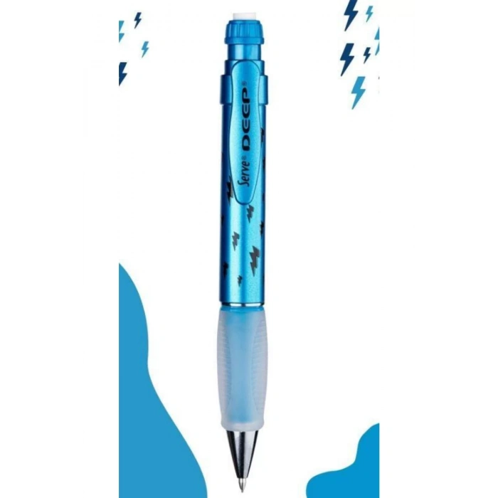 SERVE DEEP MEKANIK KURSUN KALEM 07MM METALİK MAVİ ŞİMŞEK SV-DEEP-07-DMMV