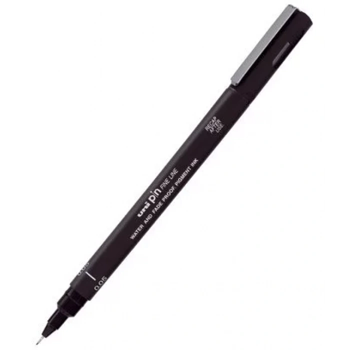 UNİ PİN 0.3 FİNE LİNE AKRİLİK UÇLU KALEM SİYAH PIN03-200
